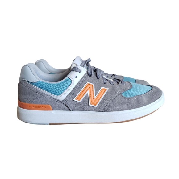 New Balance All Coast Shoe\'s Men\'s Sneakers AM574PGO (Grey/Orange) Size 8 2E main image 12